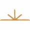 Ekena Millwork Saratoga Rough Sawn Timber Gable Bracket, Western Red Cedar, 96"W x 52"H x 2"D x 4"F, 13/12 Pitch GBW096X52X0204SAR00RWR - alternate 5